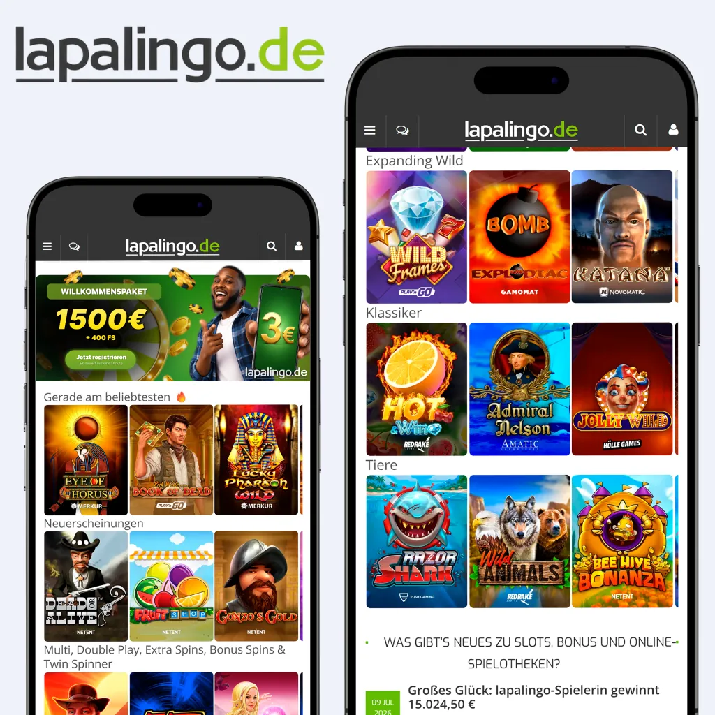 Login und Registrierung bei Lapalingoz.de